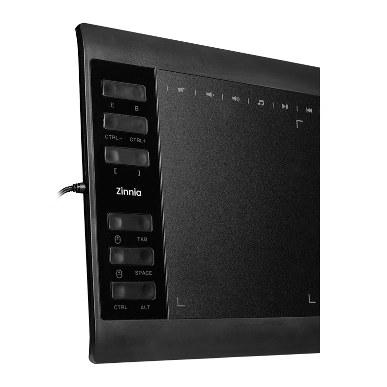 Mesa Digitalizadora Zinnia Momentum MT1060, 5080LPI, Niveis de Pressao 8192, Preto, ZNC-ZNMT1060-BL01 - miniatura 8
