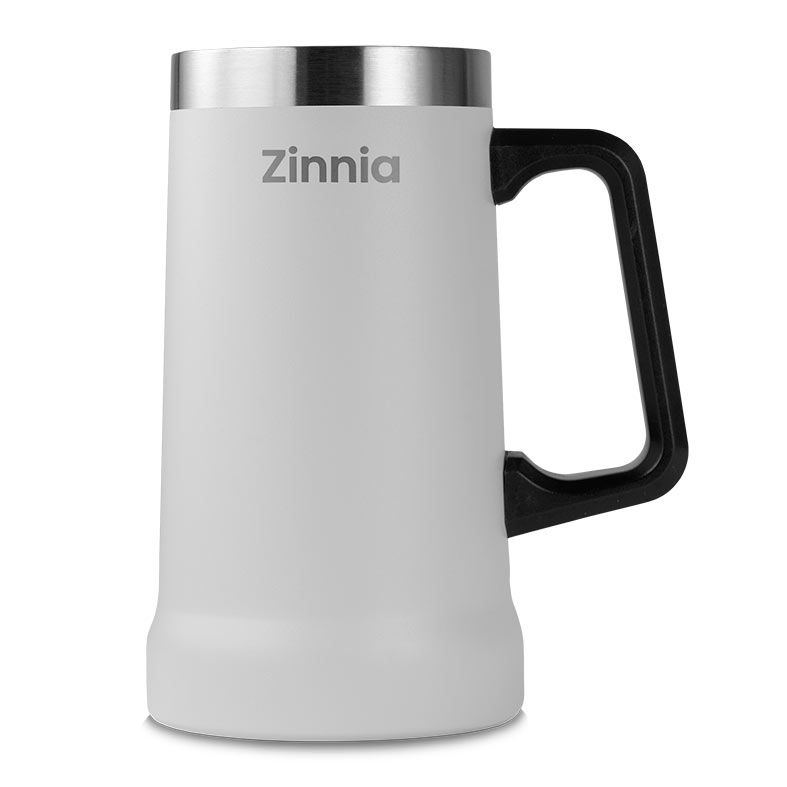 Caneca de Cerveja Zinnia ZR110, 710ml, Branco, ZNC-ZR110-WH01 - miniatura 4