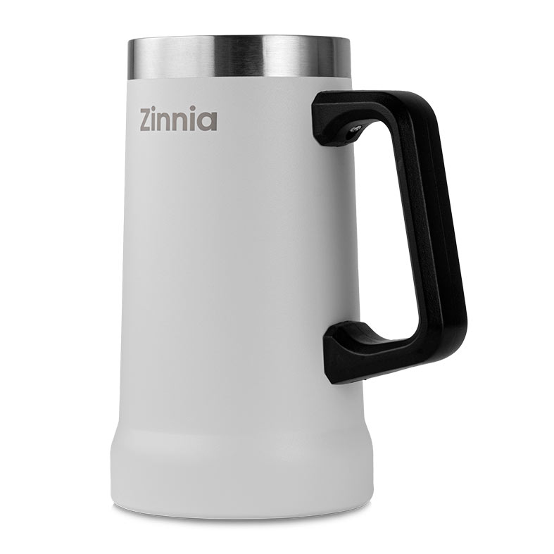 Caneca de Cerveja Zinnia ZR110, 710ml, Branco, ZNC-ZR110-WH01 - miniatura 2