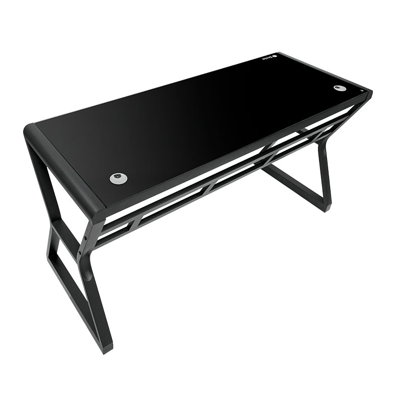 Mesa para Escritório Zinnia Aurea A140, Vidro Temperado, 140cm, Preto, ZNO-ARA-BK01 - miniatura 4