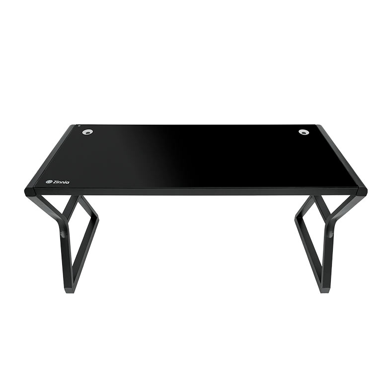 Mesa para Escritório Zinnia Aurea A140, Vidro Temperado, 140cm, Preto, ZNO-ARA-BK01 - miniatura 3