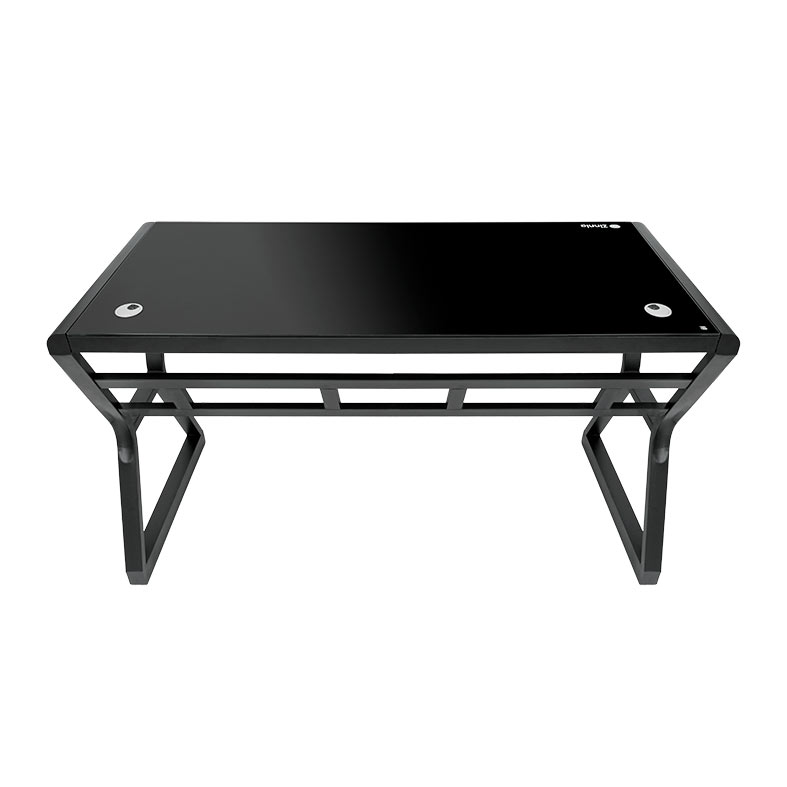 Mesa para Escritório Zinnia Aurea A140, Vidro Temperado, 140cm, Preto, ZNO-ARA-BK01 - miniatura 5