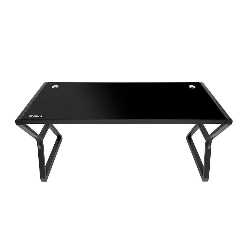 Mesa para Escritório Zinnia Aurea A160, Vidro Temperado, 160cm, Preto, ZNO-ARA-BK02 - miniatura 3