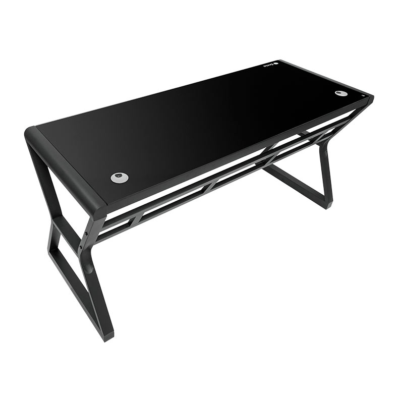 Mesa para Escritório Zinnia Aurea A160, Vidro Temperado, 160cm, Preto, ZNO-ARA-BK02 - miniatura 4