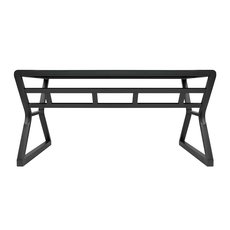 Mesa para Escritório Zinnia Aurea A160, Vidro Temperado, 160cm, Preto, ZNO-ARA-BK02 - miniatura 6