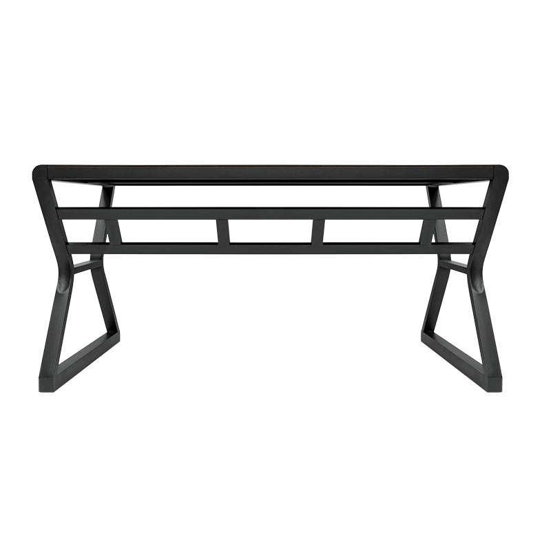 Mesa Para Escritorio Zinnia Aurea A160, Tampo de Madeira,160cm, Preto, ZNO-ARA-WOD - miniatura 7