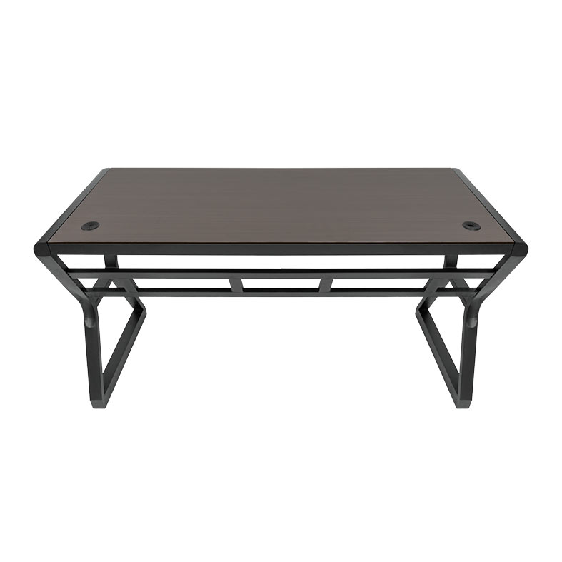 Mesa Para Escritorio Zinnia Aurea A160, Tampo de Madeira,160cm, Preto, ZNO-ARA-WOD - miniatura 5