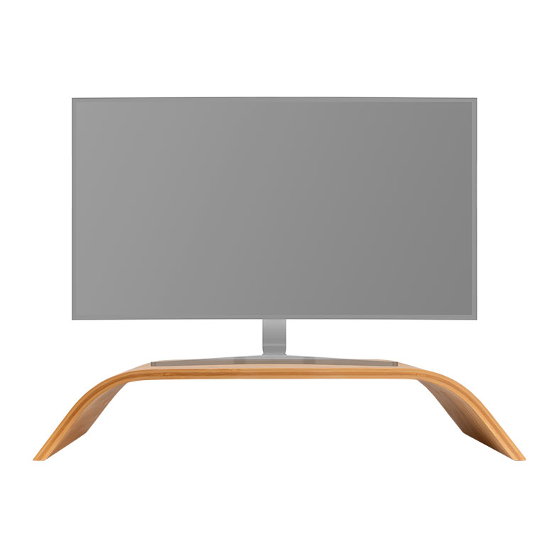 Base em Arco Para Monitor Zinnia, Com Elevacao, Bambu, ZNO-ARC-NT - miniatura 3