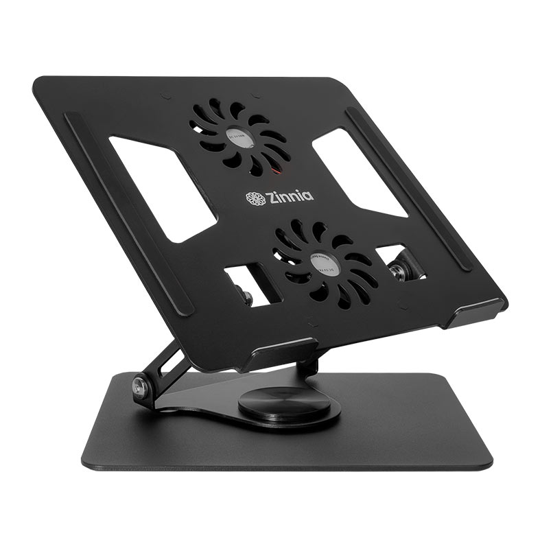 Base Para Notebook Zinnia Aria Pro, Ate 17.3 Pol, Com 2 Fans, Preto, ZNO-ARIPRO-AL01 - miniatura 4