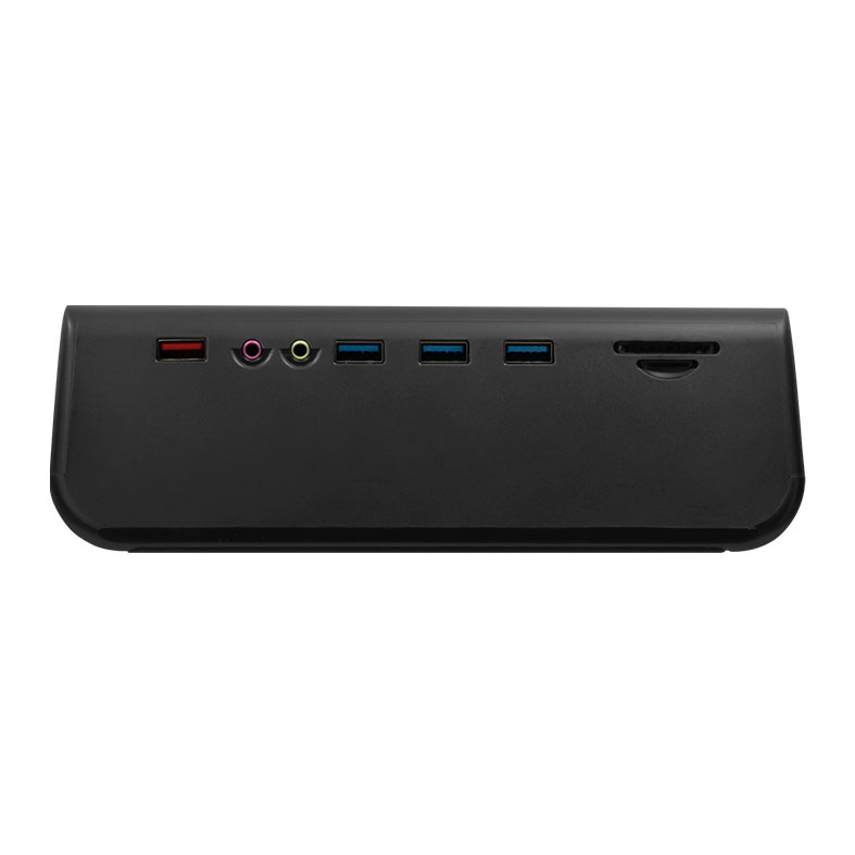 Suporte Para Monitor de Mesa Zinnia Lumna 100 VPro, Porta Conexoes, 650x200x60, Preto, ZNO-LMNA100PRO-BL01 - miniatura 5