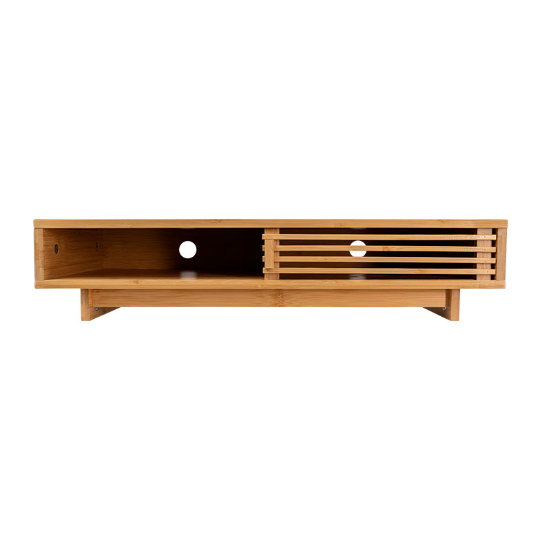 Base Para Monitor Zinnia, Com Elevacao e Organizador, Bambu, ZNO-MT1-NT - miniatura 4