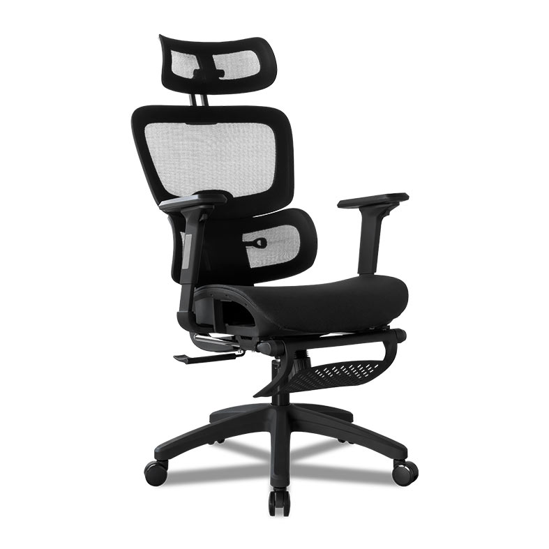 Cadeira Office Zinnia Montreal L, Preta, ZNO-MTLL-BL02 - miniatura 4