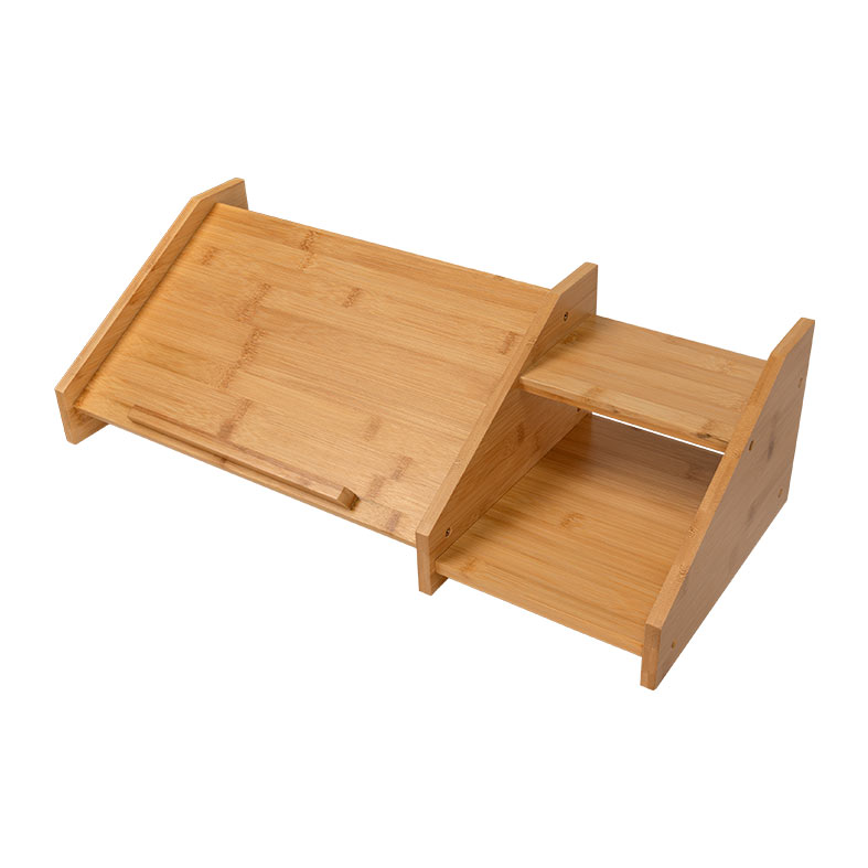 Base Para Notebook Zinnia, Com Elevacao e Organizador, Bambu, ZNO-NTB-NT - miniatura 4