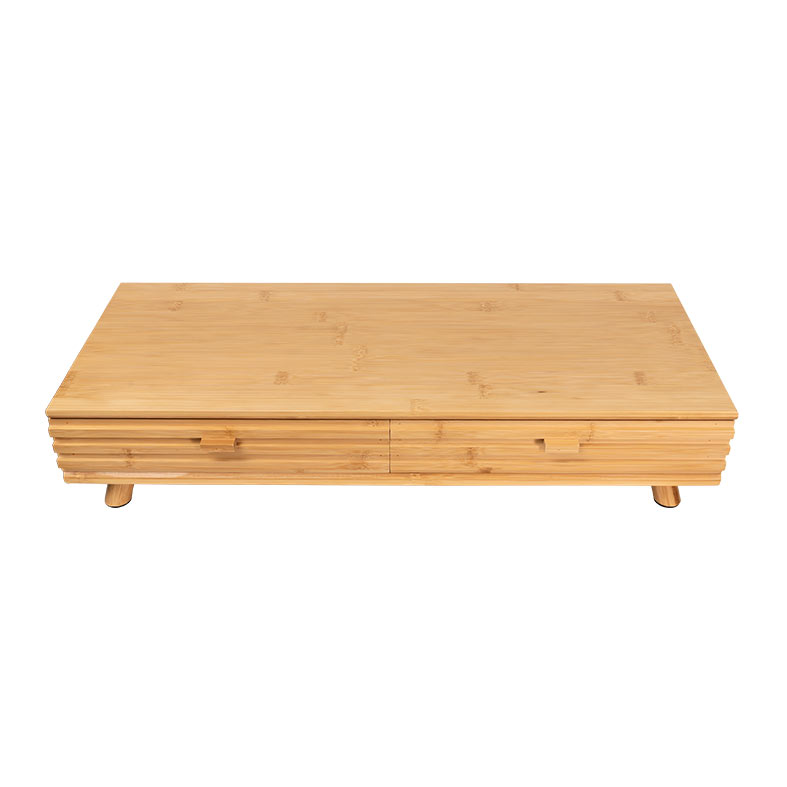 Base Para Notebook ou Monitor Zinnia, Com Elevacao e Organizador, Com Gaveta, Bambu, ZNO-OGNM-NT - miniatura 4