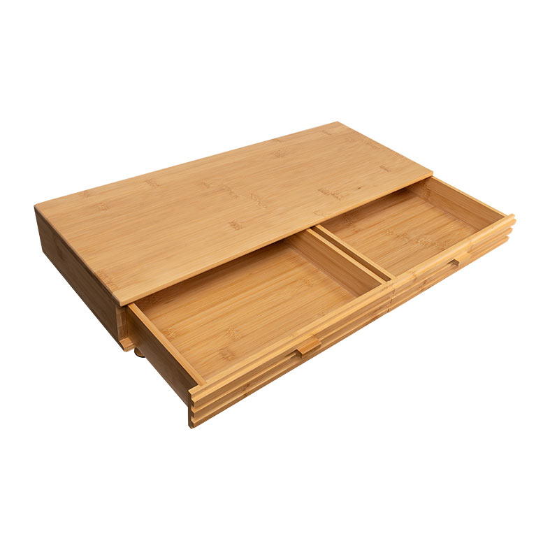 Base Para Notebook ou Monitor Zinnia, Com Elevacao e Organizador, Com Gaveta, Bambu, ZNO-OGNM-NT - miniatura 6