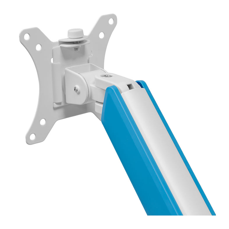 Suporte Articulado Para Monitor Zinnia Nimbo 110 Soft Blue Edition, 13 Pol a 32 Pol, Branco, ZNO-SBLUE110-WL01 - miniatura 5