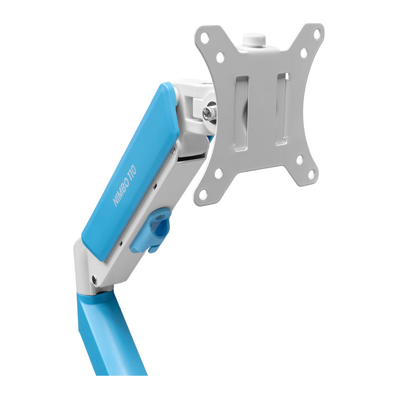 Suporte Articulado Para Monitor Zinnia Nimbo 110 Soft Blue Edition, 13 Pol a 32 Pol, Branco, ZNO-SBLUE110-WL01 - miniatura 4