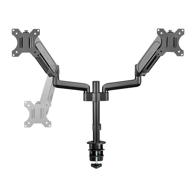Suporte Articulado Para 2 Monitores Zinnia TMS 180 PRO, 17 Pol., a 32 Pol., Preto, ZNO-TMS180PRO-BL01 - miniatura 4