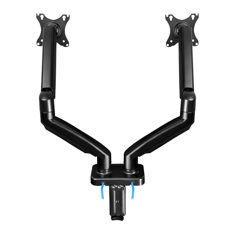 Suporte Articulado Para Dois Monitores Zinnia Nimbo 210, 13 Pol a 32 Pol, USB 3.0, Preto, ZNO-USB210-BL01 - miniatura 3