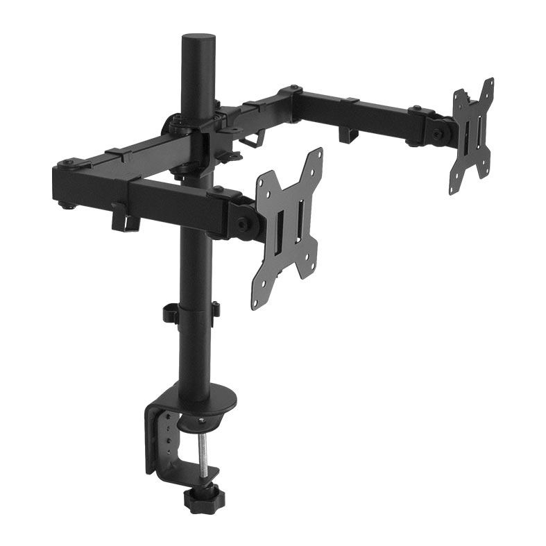 Suporte Articulado Para 2 Monitores Zinnia Nimbo 20F, 10 Pol a 27 Pol, Preto, ZNO-ZBO20F-BK02 - miniatura 5