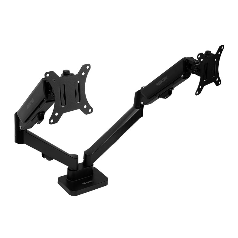 Suporte Articulado Com Pistao a Gas Para Dois Monitores Zinnia Nimbo 210, 13 Pol. a 32 Pol., Preto, ZNO-ZNNBO210-BK01 - miniatura 3