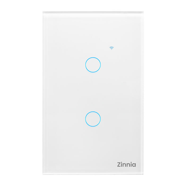 Interruptor Smart Zinnia 2 Botoes, 10A, 50/60Hz, Branco, ZNS-I2B-WH01 - imagem 1