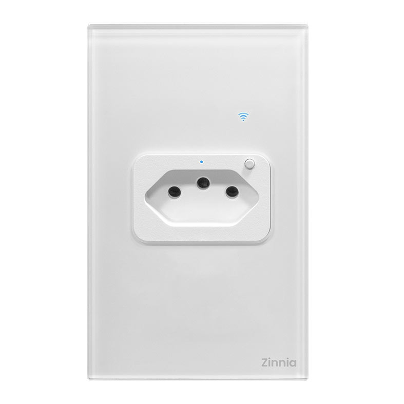Tomada Zinnia, 16A, Branco, ZNS-T1B-WH01 - imagem 1