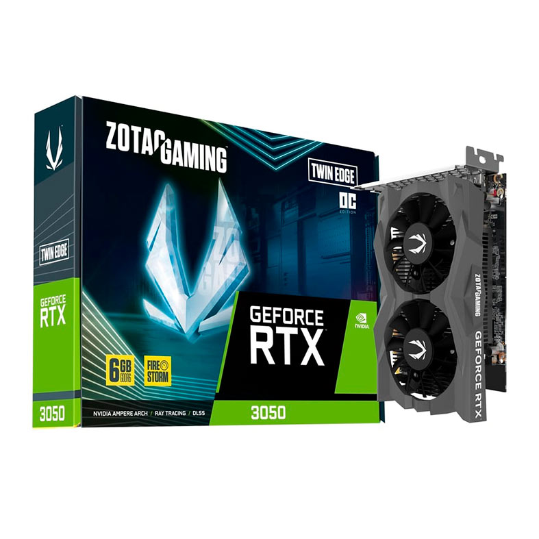 Placa de Video Zotac GeForce RTX 3050 Twin Edge OC, 6GB, GDDR6, 96-bit, ZT-A30510H-10L-NAC - miniatura 3